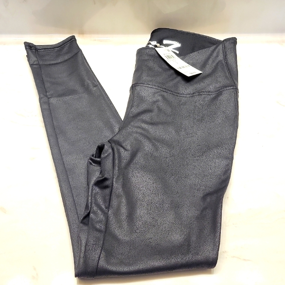 Black Faux Leather Leggings NWT Size S